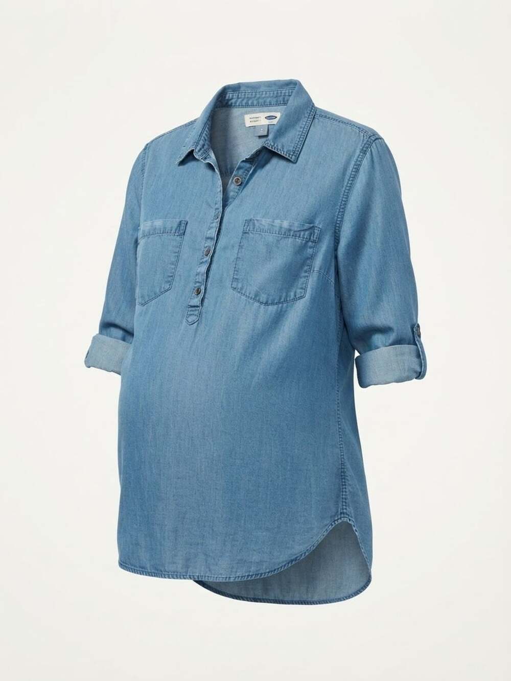 Old Navy Maternity Chambray Denim Tunic Shirt Size S